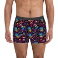 thumbnail image 2 of Bingfone mushroom colorful Skull Men's Underwear - Casual Stretch Boxer Briefs-Small, 2 of 7