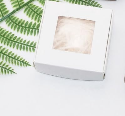 30PCS Small Kraft Gift Boxes – White Recycled Paper, 1.9x1.9x6.7 Inches, For Candles & Party Favors