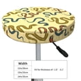 thumbnail image 4 of Fotbe Various Snake Stool Covers Round,Waterproof Round Bar Stool Covers Bar Chair Covers Washable Stool Cushion Slipcover for 12-14 Inch Chair-, 4 of 7