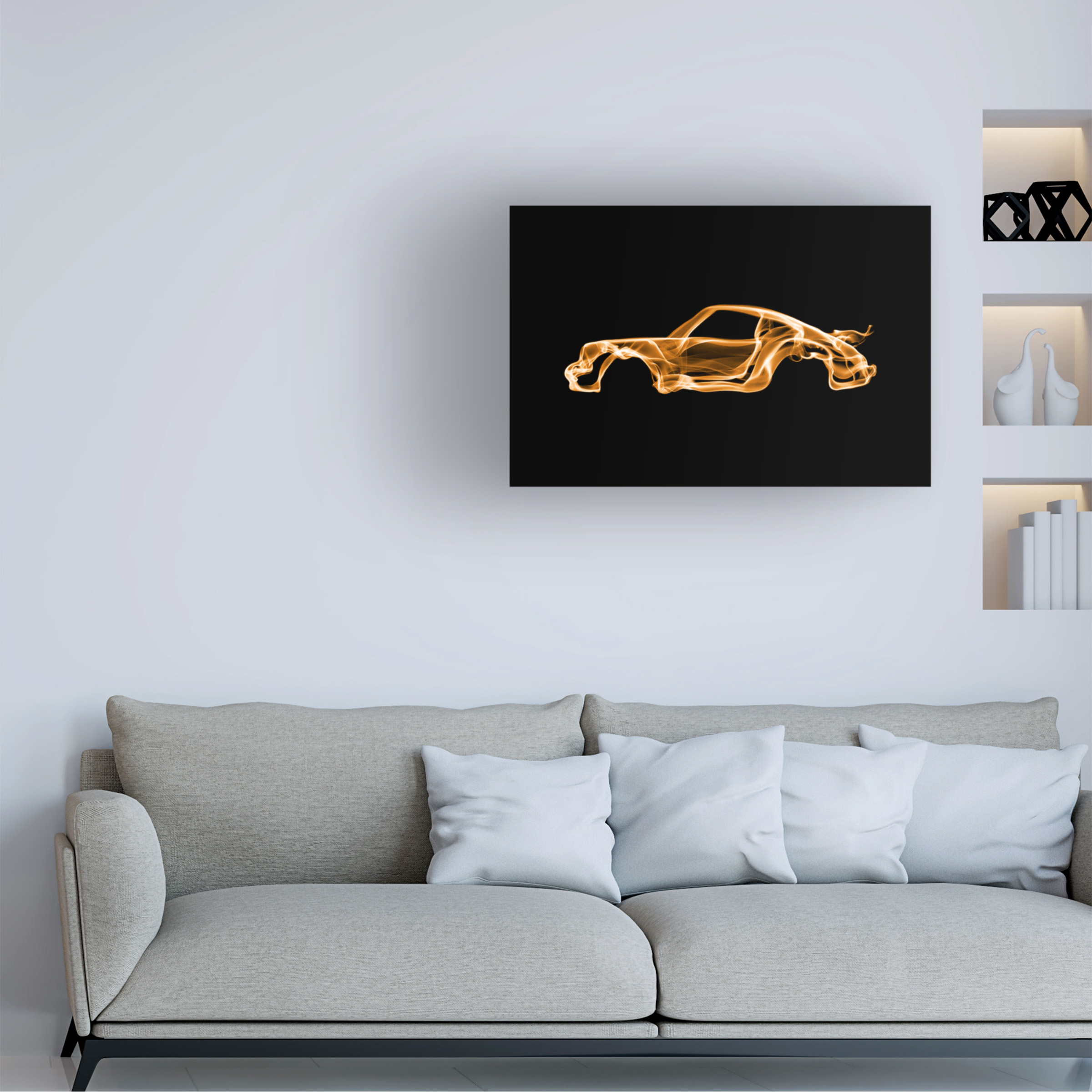 Trademark Fine Art Octavian Mielu Porsche 911 Turbo Canvas Wall Art - 30x47