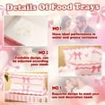 thumbnail image 4 of 60pcs Pink Bow Style Disposable Nacho Boats Kraft Food Trays, Perfect for Birthday Parties, Valentine's Day, Wedding Decorations and Cute Party Supplies, Ideal Food Serving Plates for Parties, 4 of 5