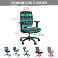 thumbnail image 5 of ZUXONGSY Aztec Ethnic Office Chair Cover 2 Packs Desk Chair Covers Slipcover with Elastic Edge Protector for Rotating Chair Computer Chair Easy to Install and Clean Home Accessories, 5 of 7