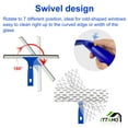 thumbnail image 5 of ITTAHO 60 inch Window Squeegee, Microfiber Scrubber Combi, Extendable 12" Window Cleaner Swivel Squeegee-2 Pads, 5 of 9