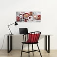 thumbnail image 2 of Abstract Circle Wall Art ART -Circle Line, Red and White Canvas Prints Abstract Canvas Wall Art 12"x16" x 3 Pieces, 2 of 10