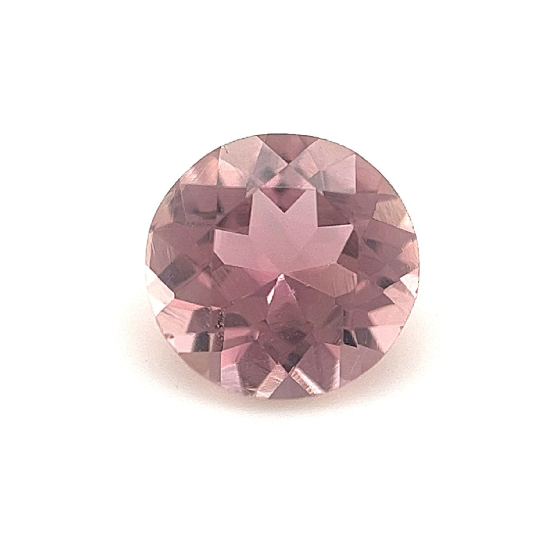 Certified Natural 1 Carat Pink Tourmaline Round Shape Brilliant Cut 6 mm Loose Gemstone October Birthstone