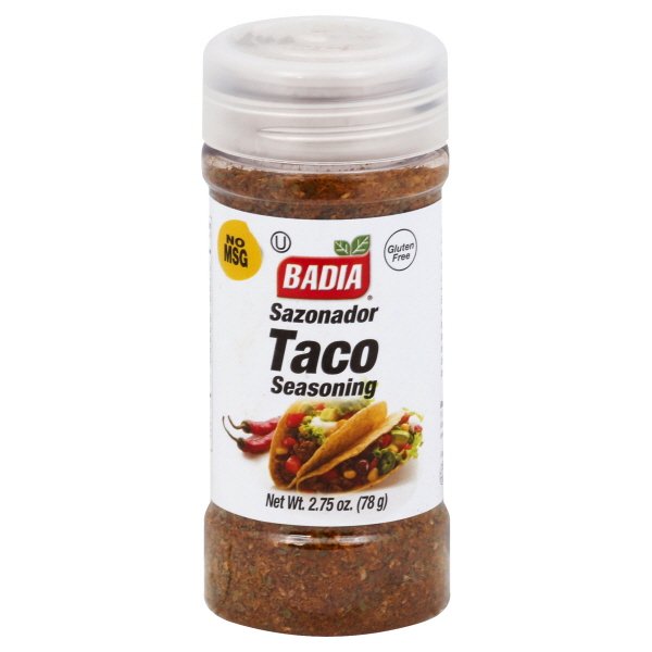 Badia Spices Taco Seasoning Case of 12 2.75 oz.