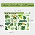 thumbnail image 2 of 4 Styles Monstera Leaf Credit Card Skin Debit Card Skin Sticker Cover Tropical Palm Plant No Bubble Slim Small Chip Personalized Bank Card Decal Removable Transportation Card 7.3x5.4Inch, 2 of 6