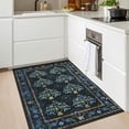 thumbnail image 3 of Balacho Farmhouse Floral Bohemian Faux Wool Area Rug, 2' x 3', Black, 3 of 7