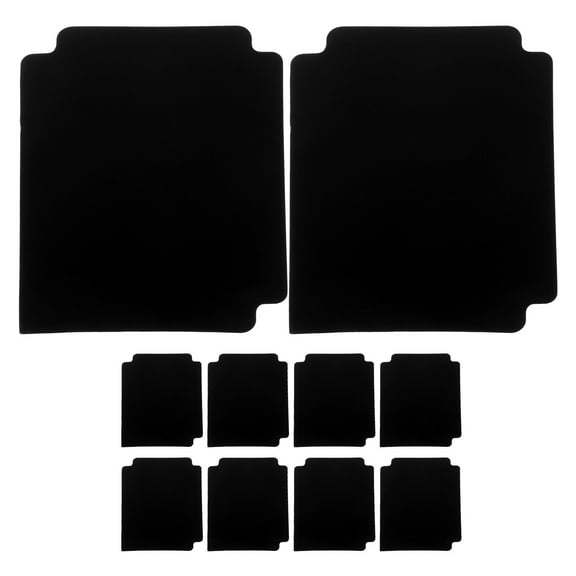 10pcs Multicolor Frosted Plastic Trading Card Dividers with Tabs for Games Sports Card Page Separators