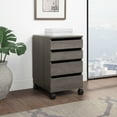 thumbnail image 5 of Holly 4-Drawer Mobile Storage Cart in Engineered Wood Farm Oak Finish, 5 of 10
