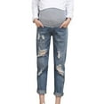 thumbnail image 5 of ZTTD Womens Pregnant Pants Pregnant Woman Ripped Jeans Maternity Pants Trousers Nursing Prop Belly Legging, Sizes M-3XL, 5 of 9