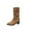 Brown, variant on XUNKUSGA Wide Calf Boots for Women Slouchy Stretchy Suede Round Toe Knee High Boots Fashion Low Heel Boots for Women Casual Wide Width Winter Fall Boots with Ornaments 36-42 Beige