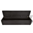 thumbnail image 3 of vidaXL Brown Storage Bench Large Size, 3 of 6