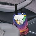 thumbnail image 3 of Yuyamidu Coconut Tree Car Trash Bag Sunset Car Storage Bag Portable Car Rubbish Bag for Back Seat, Headrest Car Accessory Reusable Auto Garbage Holder, 3 of 7