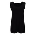 thumbnail image 4 of Mittory Plus Size Tank Tops for Curvy Women Summer Basic T Shirts Sleeveless Racerback Workout Tops Casual Blouse Lightweight, 4 of 6