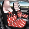 thumbnail image 4 of Uorisanigo Cute Ladybug Waterproof Car Seat Cover Easy to Install Car Front Seat Protector Breathable Front Seat Cover Anti Slip Universal for Cars Truck SUV Van, 4 of 7