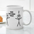 thumbnail image 3 of CafePress - STOP! You're Under A Rest! Mugs - 11 oz Ceramic Mug - Novelty Coffee Tea Cup, 3 of 4