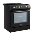 thumbnail image 2 of Forno Leonardo Espresso 30-Inch Slide-In Black Induction Range, Convection Oven, 5 Cooking Zones, Touch Control Panel, 2 of 9