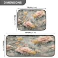 thumbnail image 3 of 2-Piece Kitchen Rugs Set Non-Slip Mats Carpet Floor for Kitchen, Bathroom (19.7"x27.6" & 19.7"x47.2") Scattered Birds and Flowers, 3 of 7