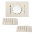 thumbnail image 1 of Juego de 12 Individuales de Trigo Leetaltree - Individuales Resistentes al Calor y Antideslizantes para Mesa de Comedor, Lavables y Duraderos de PVC Vinílico Tejido (Trigo, 12), 1 of 9