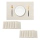 thumbnail image 1 of Juego de 12 Individuales de Trigo Leetaltree - Individuales Resistentes al Calor y Antideslizantes para Mesa de Comedor, Lavables y Duraderos de PVC Vinílico Tejido (Trigo, 12), 1 of 9