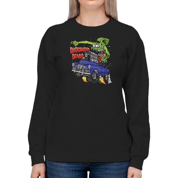 Rat Fink Hand Me The Keys Sweatshirt Women -T-Line Designs, Female x-Large