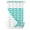 Teal White, variant on No Hook Cloth Fabric Shower Curtain with Snap in Liner, Grey Moire Ombre Waterproof Shower Curtains Set with See Through Top Window, Water Ripple Stripe Farmhouse Bath Curtains Shower 36"x72"