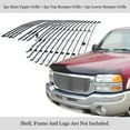 thumbnail image 3 of APS Chrome Horizontal Billet Grille Grill Compatible with GMC Sierra 2500 2003-2004 & 03-06 1500 2500 HD 3500 & 07 Classic Without Logo Show Combo N19-A69776G, 3 of 7