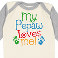 thumbnail image 4 of Inktastic My Pepaw Loves Me Grandchild Boys or Girls Long Sleeve Baby Bodysuit, 4 of 5