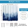thumbnail image 5 of Blue Misty Forest Shower Curtains,Nature Mountain Shower Curtain,Woodland Shower Curtain,Fantasy Fog Tree Bath Curtain for Bathroom,Waterproof Polyester Fabric-72 Wx72 L-with Hooks, 5 of 5