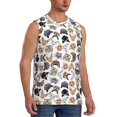 thumbnail image 2 of Balery Cute Cats Camisetas sin mangas para hombre, absorbe la humedad y protege contra el mal olor.-XX-Large, 2 of 7