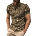 thumbnail image 1 of ameIAEA Men's Summer Short Sleeve Casual 3 Button T-Shirts Basic Golf Work Tees Tops with Pocket, 1 of 5