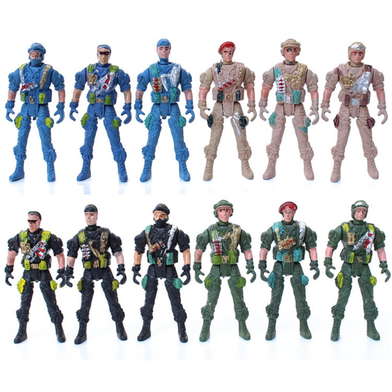 1/6 Military Action Figures Set Super Flexible Movable 12"Doll Soldier PVC Model