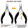 thumbnail image 5 of Toenail Clippers for Ingrown toenail or Thick Nails, Heavy Duty Toenail Clippers -Ingrown Toenail Clippers Sharp Stainless Steel Soft Non-Slip handle Black, 5 of 7