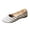 White, variant on Women's Polka Dot Ballet Flats Elegant Round Toe Slip-on Shoes Retro Dress Pumps for Party Daily Wear