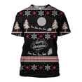 thumbnail image 1 of Camiseta con estampado de dibujos animados de Papá Noel para hombre, Tops sueltos de manga corta con cuello redondo, ropa informal de moda para niños, Navidad y Año Nuevo, 1 of 5