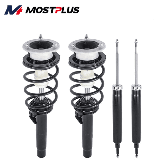 MOSTPLUS Set(4) Front Rear Shocks Struts w/ Coil Springs for 2007-13 BMW 328i 335i RWD