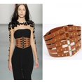 thumbnail image 5 of Slccxzc Waist Corset Belt Plus Size Designer Belts For Women High Quality Punk Rivet Metal Cummerbunds Wide, 5 of 6