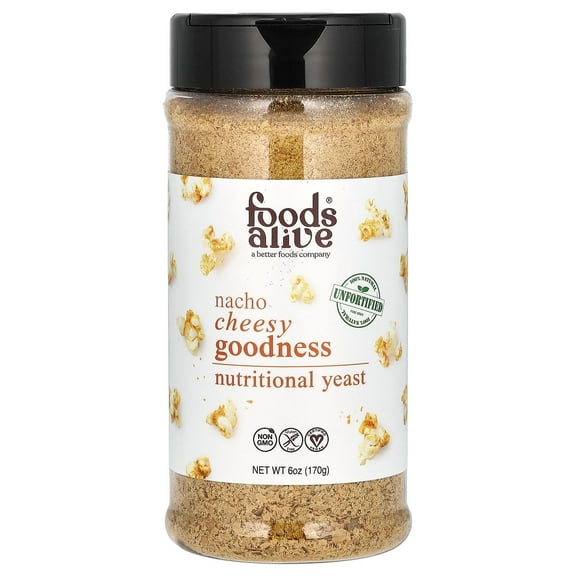 Foods Alive Nutritional Yeast, Nacho Cheesy Goodness, 6 oz (170 g)