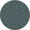thumbnail image 1 of Ahgly Company Machine Washable Indoor Round Transitional SlateGray or SlateGrey Gray Area Rugs, 6' Round, 1 of 7