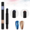 thumbnail image 2 of WIFKLSIIPG Double Headed Nail Powder for Nails Air Cushion Nail Powder Pen Nails Powder with Mirror Effect Manicure Cushion Magic Pen Gold and Silver Colored Sponge, 2 of 8