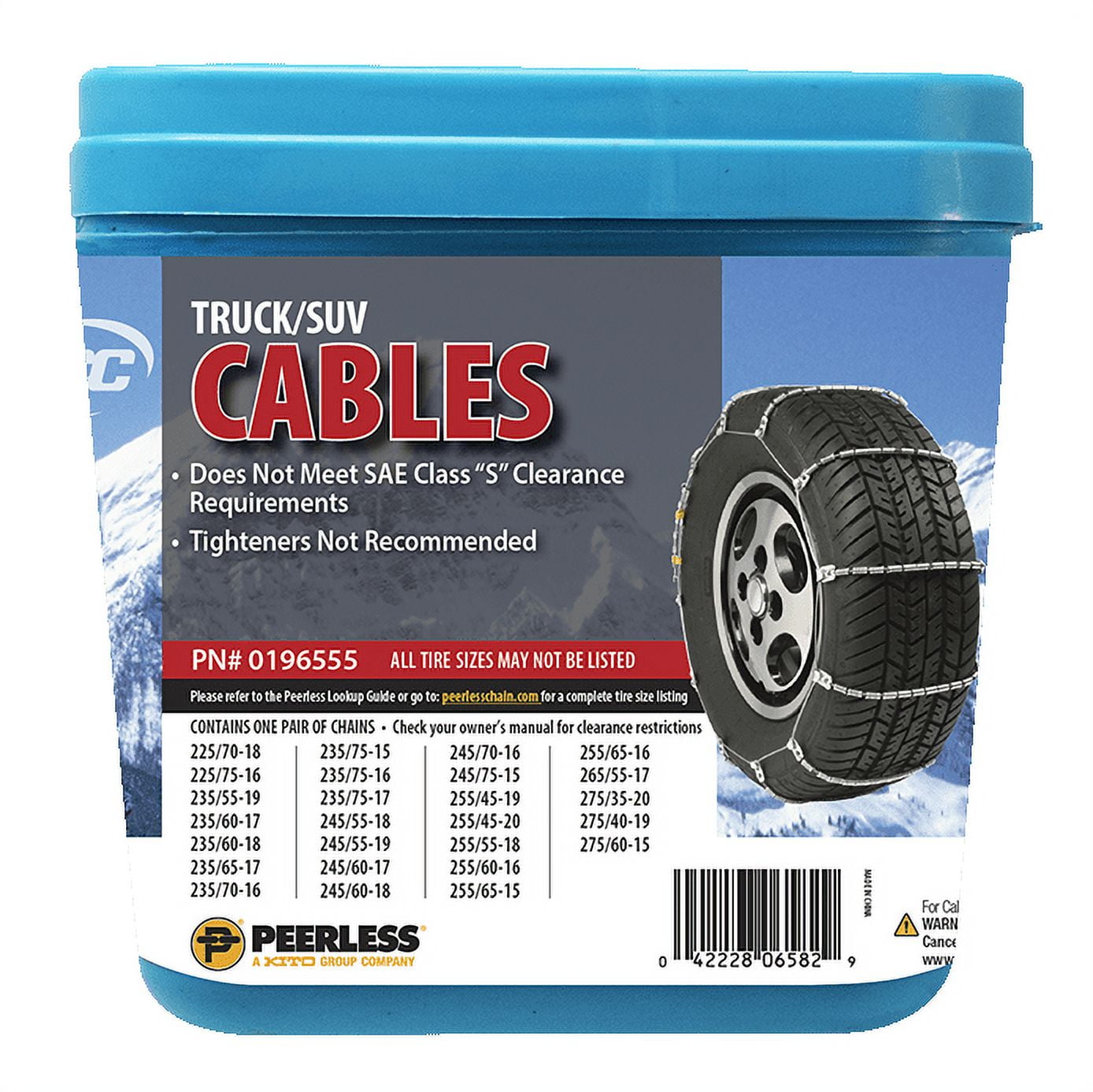 Peerless Chain Truck Tire Chains, #0222130