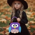 thumbnail image 6 of BinKFF Halloween Pumpkin Plush Tote Bucket, Halloween Trick or Treat Bag - Cute Bat Pumpkin Candy Bucket Tote, Multipurpose Reusable Felt Basket for Kids Party Favors Gifts, 6 of 9