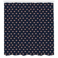 thumbnail image 3 of Ambesonne Fox Shower Curtain, Small Orange Forest Mammal, 69"Wx84"L, Navy Blue Orange, 3 of 3