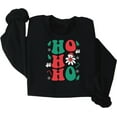 thumbnail image 5 of Retro Christmas Sweatshirt, Ho Ho Ho Shirt,Christmas Trees Crewneck Pullover,XMAS Party Santa Shirt, Funny Holiday Shirt, Winter Sweatshirt, 5 of 6