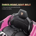thumbnail image 4 of 12V Ride on Cars Gift for 3-5 Years Old Boys Girls, Kids Lamborghini Ride on Toys with Remote, Power Ride on Truck for Kids, Pink Electric Vehicle Ride on Toys w/ LED Lights, MP3 Music, 4 of 8