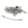 thumbnail image 1 of 20 extensores de pulsera y collar para hombre, cadena totalmente ajustable, plata, 1 of 9