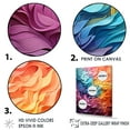 thumbnail image 3 of Designart "Vibrant Oscillations In Multicolor Op Art" Op Art Floater Framed Canvas Prints, 3 of 5