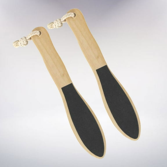 LEORX 2 Pcs Dead Skin Remover Wooden Foot Scrubber for Adults in Daily Use Shower