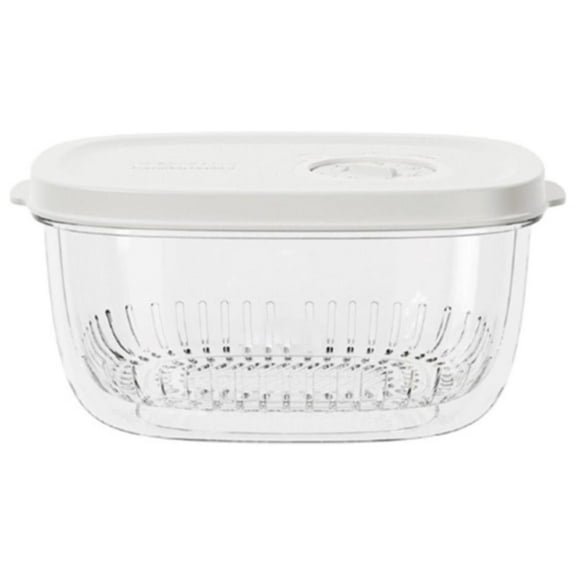 THLKIF Onion Storage Containers, Onion and Garlic Crisper for Refrigerator, Food Grade Green Onion Keeper, Vegetable Prep Container with Draining for Diced and Minced Garlic